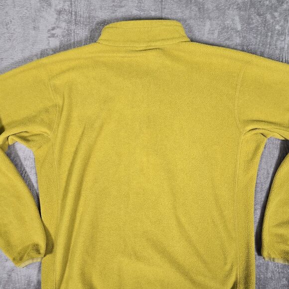 Mountain Hardwear Fleece 1/4 Zip Mens XL Yellow Pullover Sweater Logo Outdoors - Picture 8 of 9